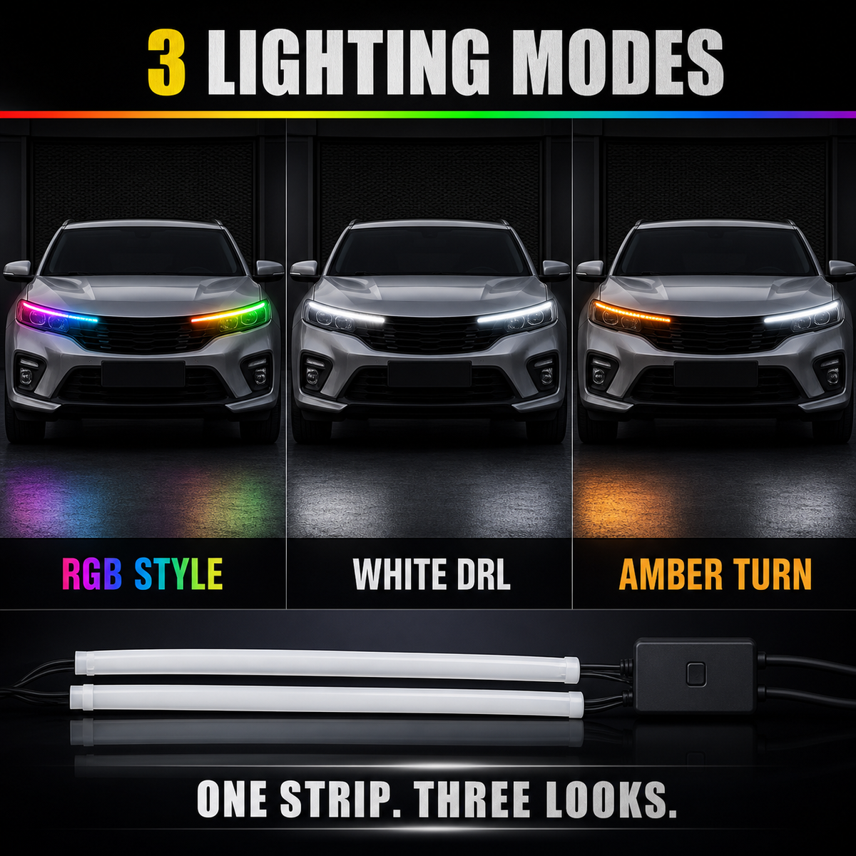 APP-enabled models with daytime running lights and turn signals