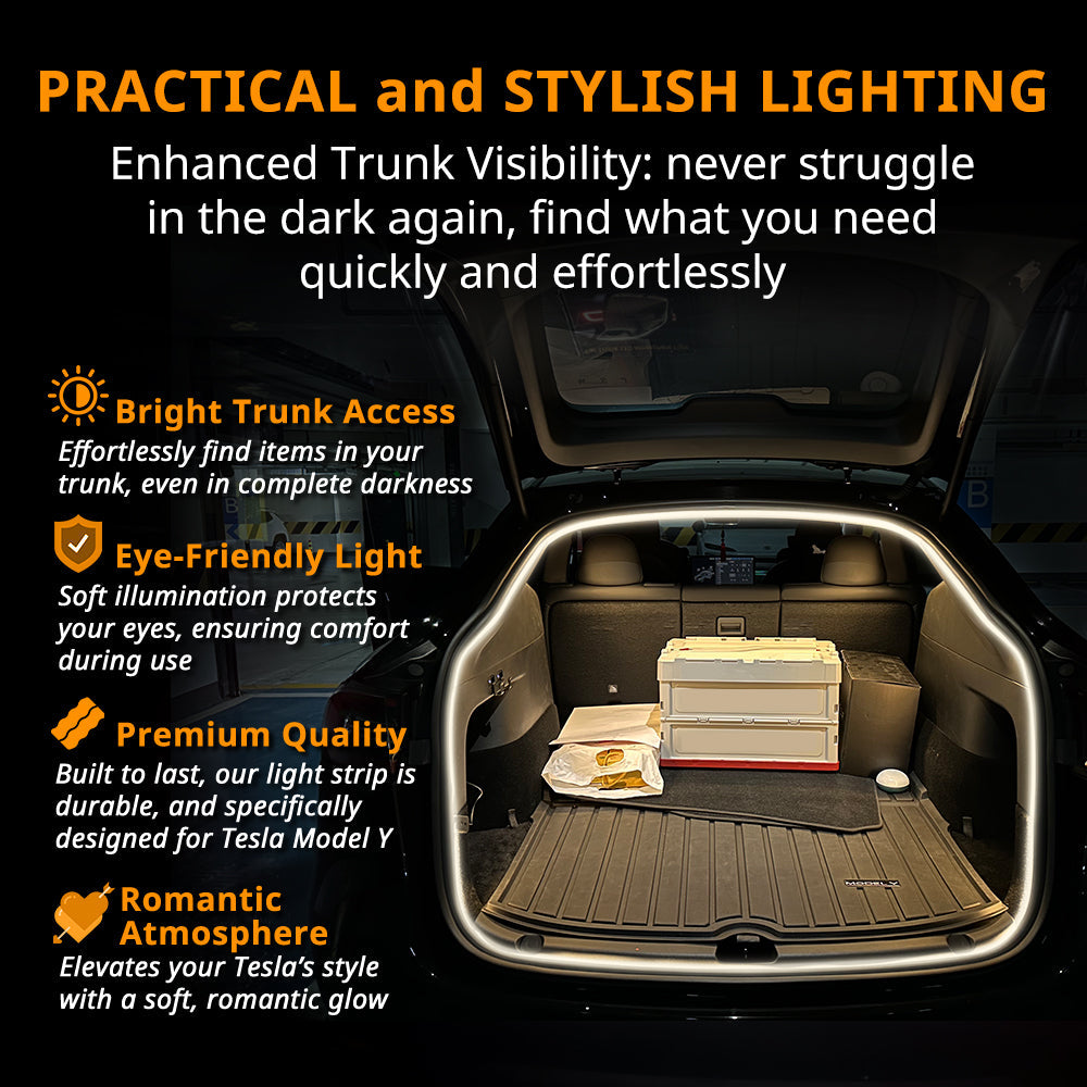 Suitable for Tesla vehicle trunk light strip