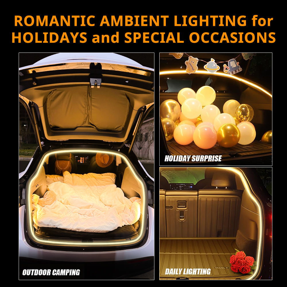 Suitable for Tesla vehicle trunk light strip