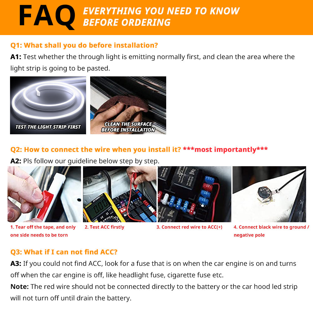 Dynamic scanning hood light bar for automobiles