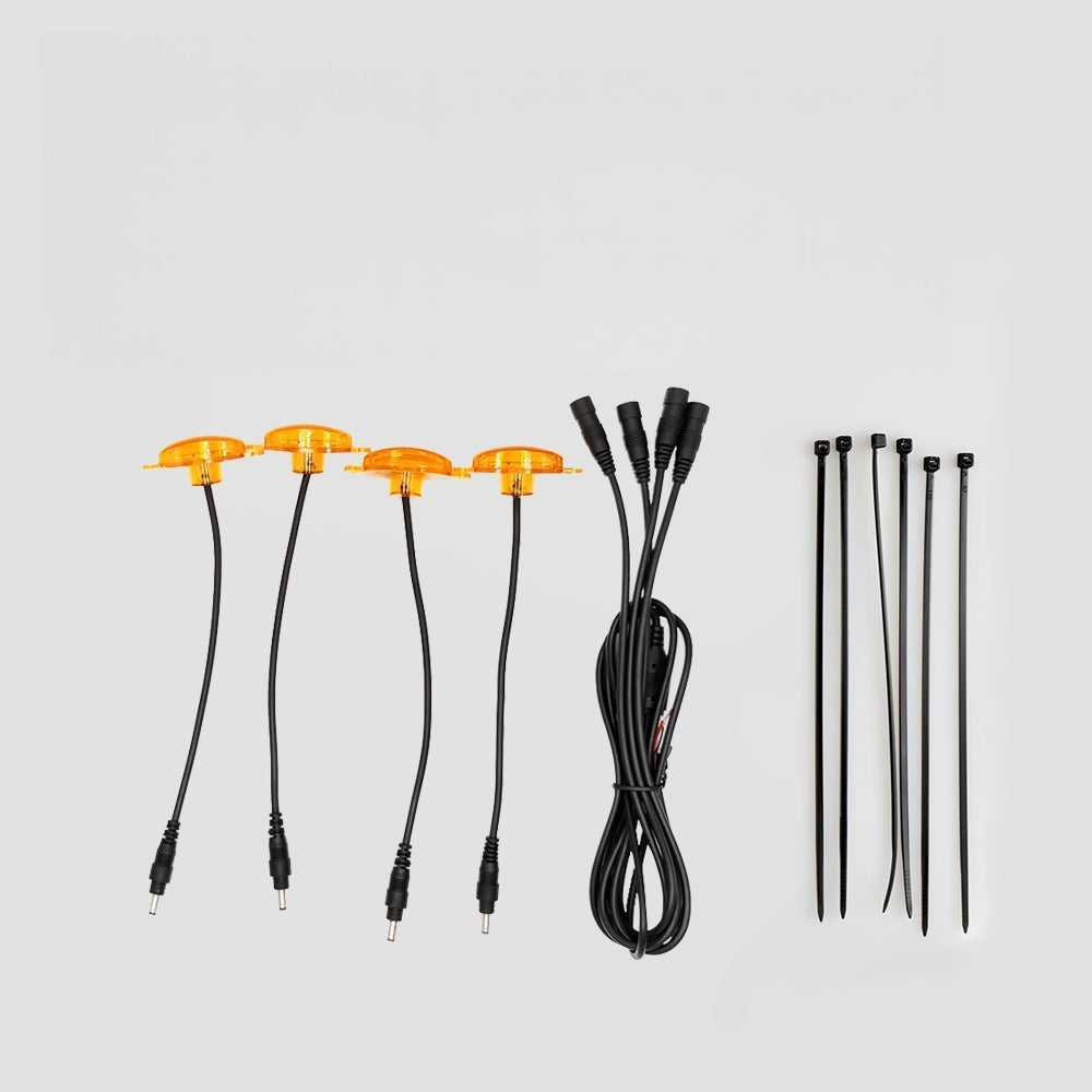 Amber truck grille lights