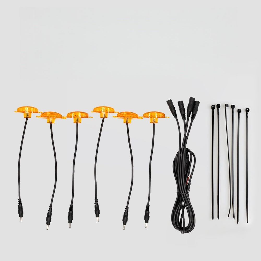 Amber truck grille lights