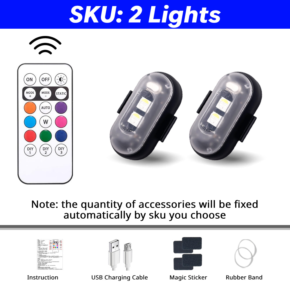 RGB LED remote control strobe light