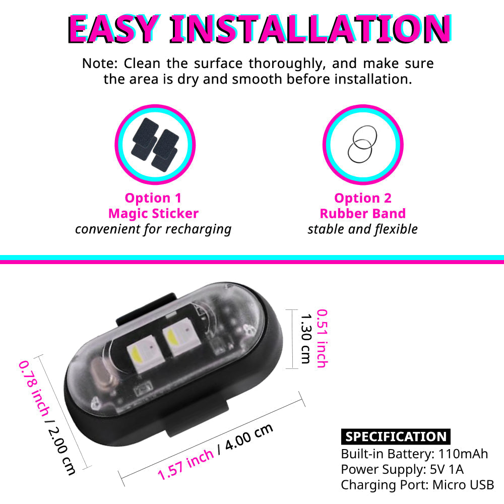 RGB LED remote control strobe light
