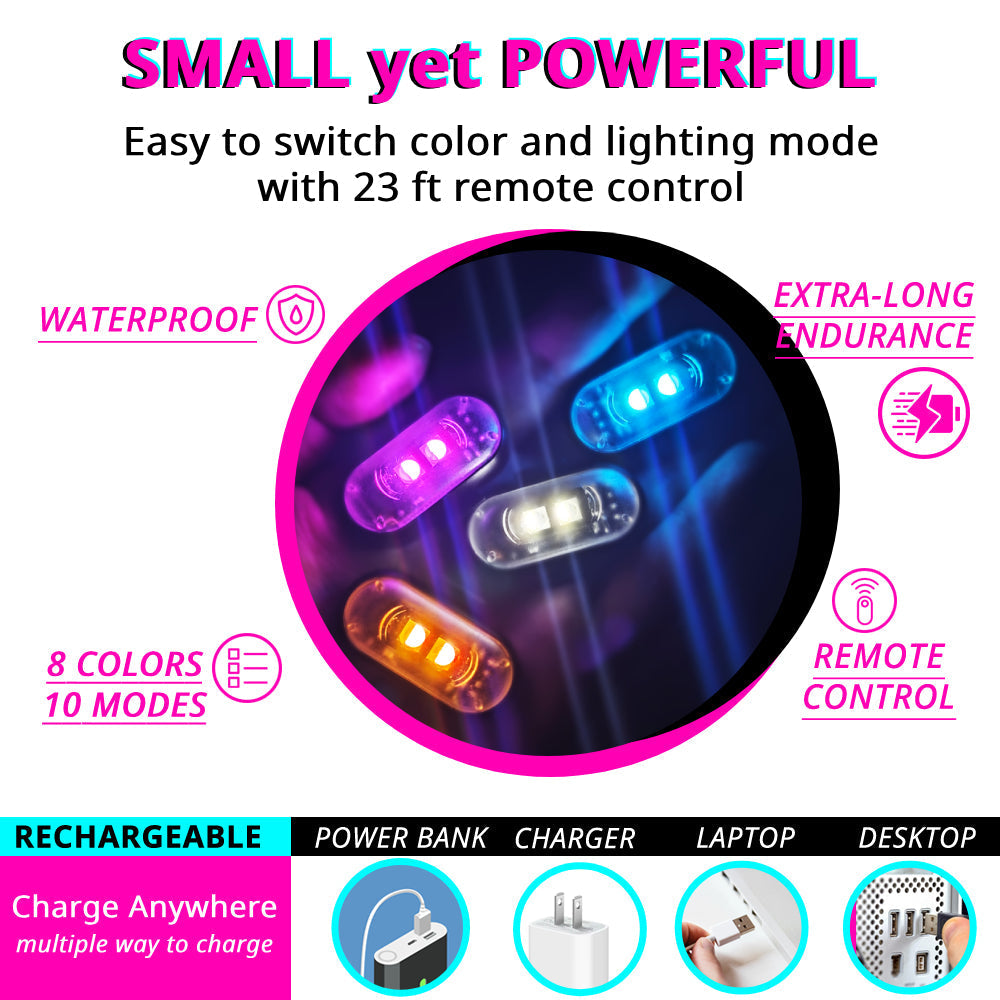 RGB LED remote control strobe light