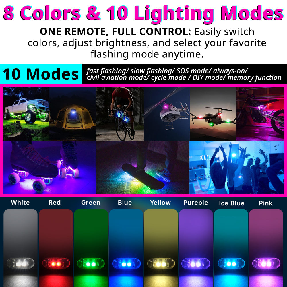RGB LED remote control strobe light
