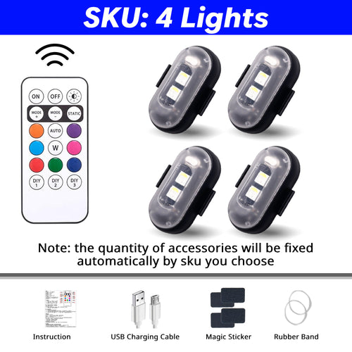 RGB LED remote control strobe light