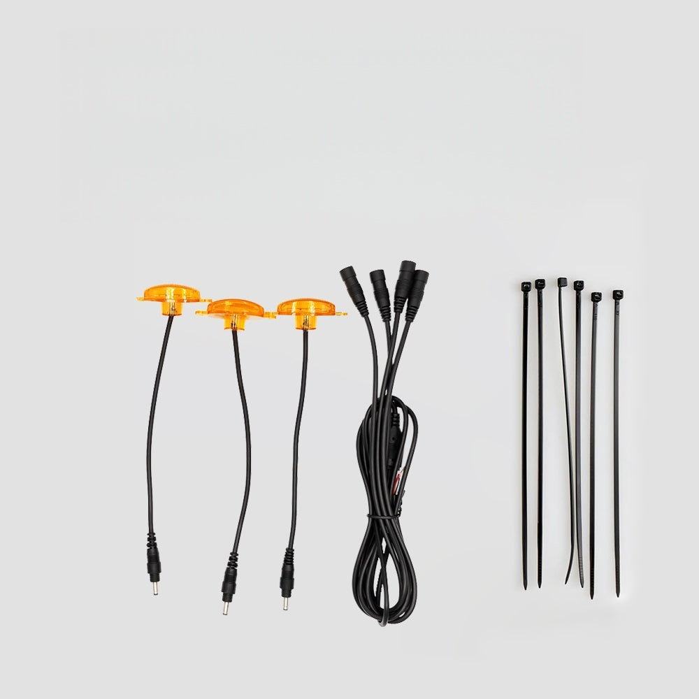 Amber truck grille lights