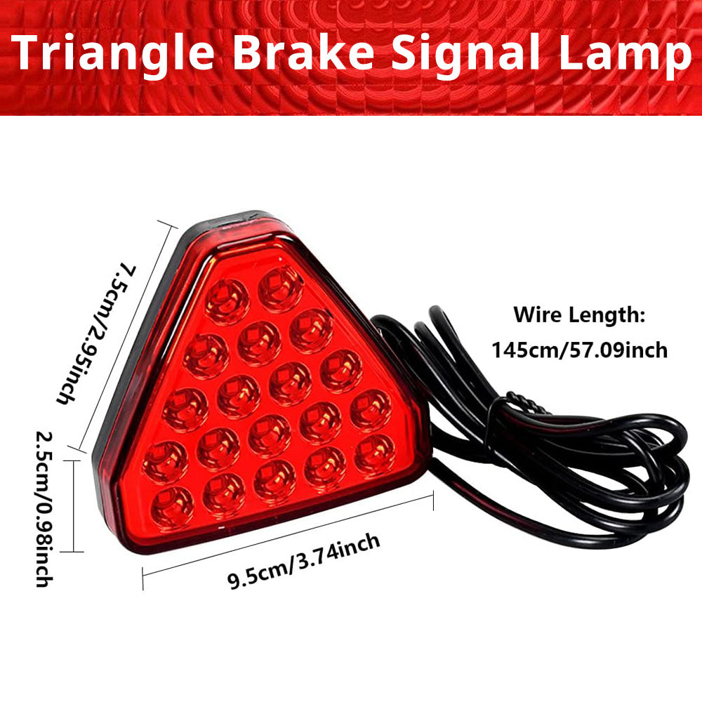 Triangular brake signal light