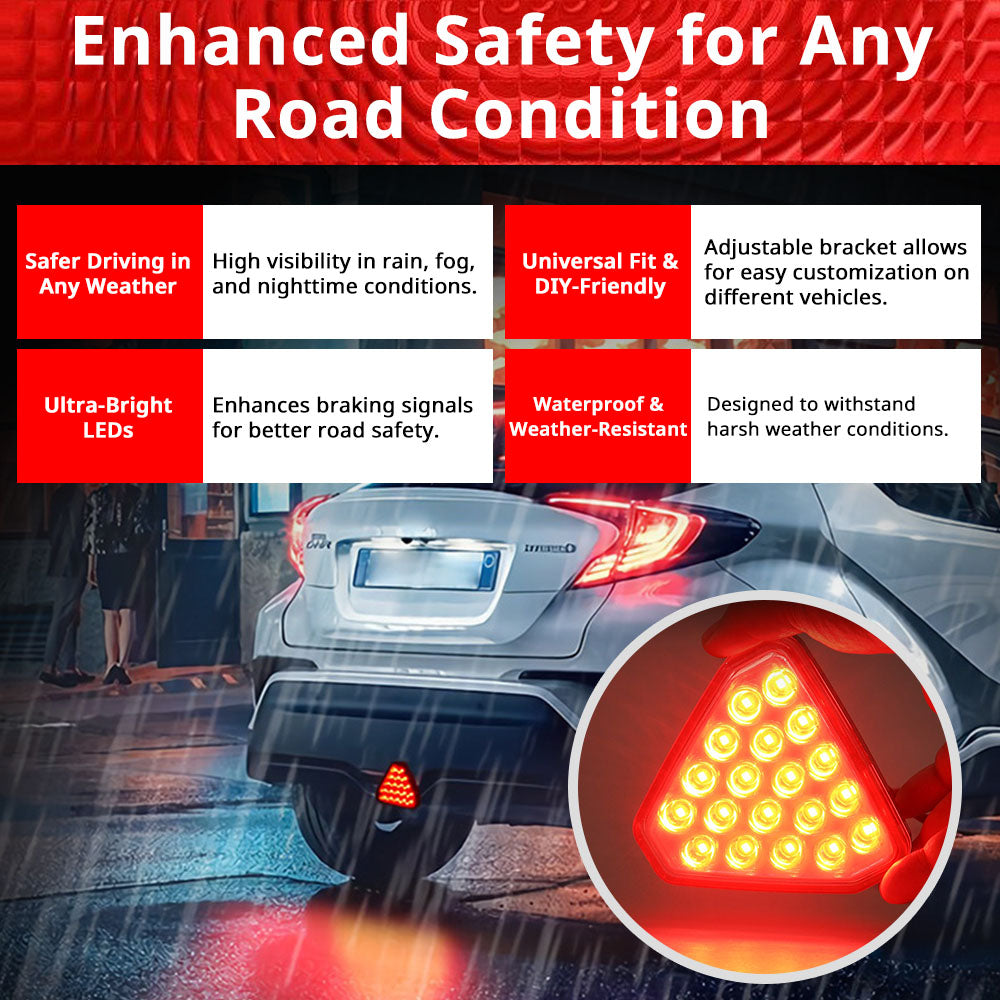 Triangular brake signal light