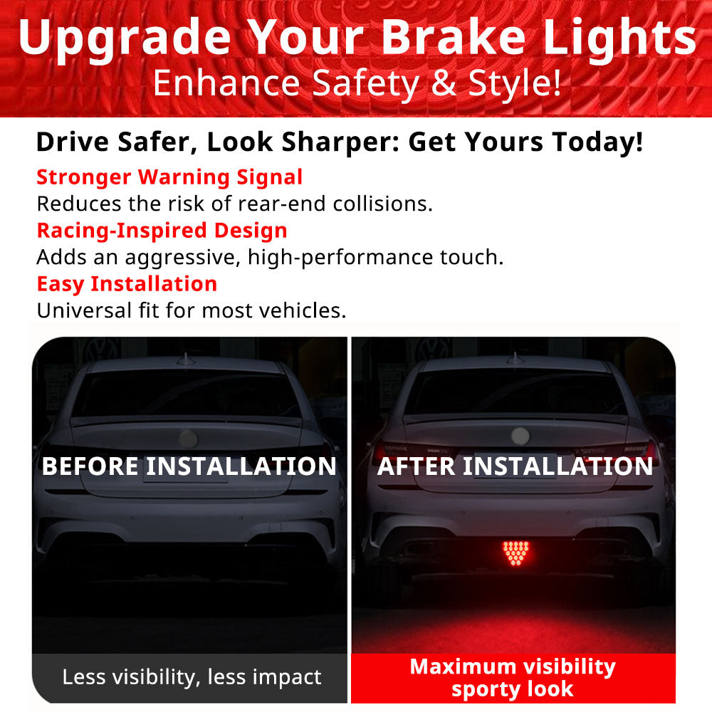 Triangular brake signal light