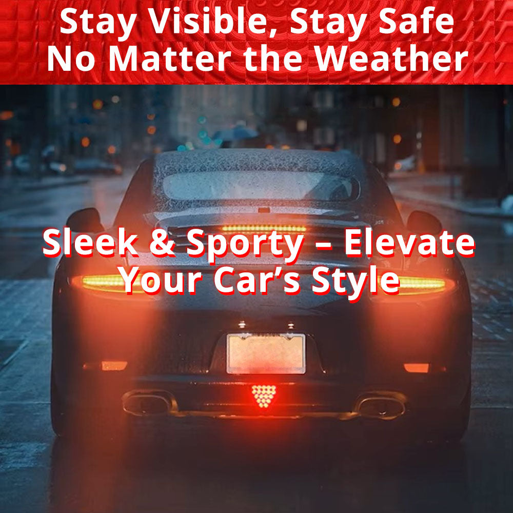 Triangular brake signal light