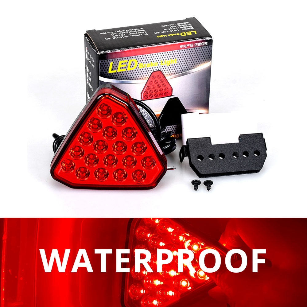 Triangular brake signal light